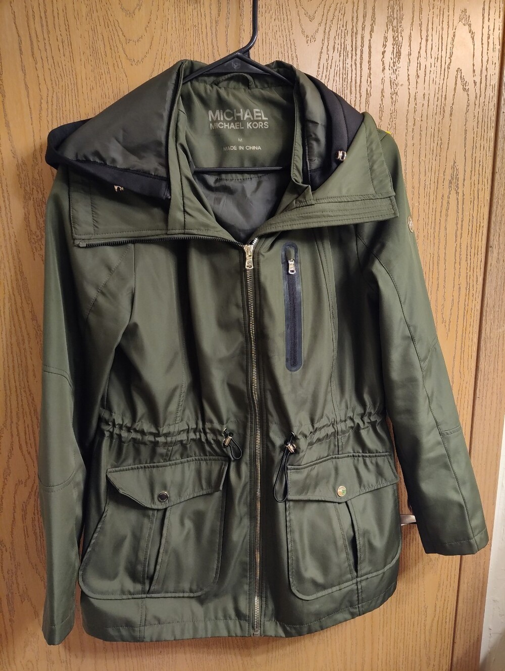Michael Kors Olive Green Women's Hooded Anorak Jacket